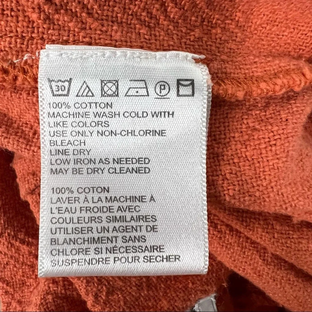 Urban Outfitters Cotton UO Bennie Paperbag Wide-Leg Pant in Orange Large - Picture 14 of 15